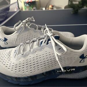 Under Armour White and Navy Athletic Shoes